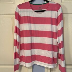 Boden pink stripe tee